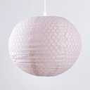 Tadpoles LSHL004 Round Chandelier Shade, Lace Pink, 14" Diameter,