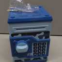 Mini ATM Piggy Bank Security Machine Best Gift for Kids,Electronic Code Piggy Bank Money Counter Safe Box Coin Bank for Boys Girls Password Lock (Camouflage Blue)