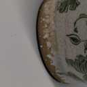 Vintage Vase for Flowers, Green Floral Chinoiserie Vase, Rustic Ceramic Vases, Large Ceramic Vases for Living Room, Office, Shelf, Tuscan Decor, Chinoiserie Decor, 7.8 Inch