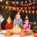 Honoson 24 Pieces Thanksgiving Gift Bags Fall Thanksgiving Party Favor Pumpkin Turkey Maple Leaves Candy Goodies Treat Bag for Fall Harvest Party Supplies