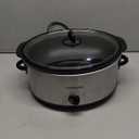 Crock-Pot 7 Quart Oval Manual Slow Cooker, Stainless Steel (SCV700-S-BR), Versatile Cookware for Large Families or Entertaining