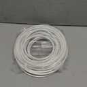 G-PLUG 50FT RG6 Coaxial Cable Connectors Set - High-Speed Internet, Broadband and Digital TV Aerial, Satellite Sky Cable Extension- Weather-Sealed Double Rubber O-Ring and Compression Connectors White