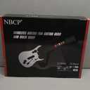 NBCP Guitar Hero Guitar, Wireless PC Guitar Hero Controller for PlayStation 3 PS3 with Dongle for Clone Hero, Rock Band Guitar Hero Games White