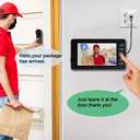 TKMARS Doorbell Camera Wireless No Subscription with Monitor for Home/Apartment, Video Doorbell 1080P No App/WiFi Needed, Intercom 2-Way Talk,Waterproof Door Bell with Recording & Night Vision