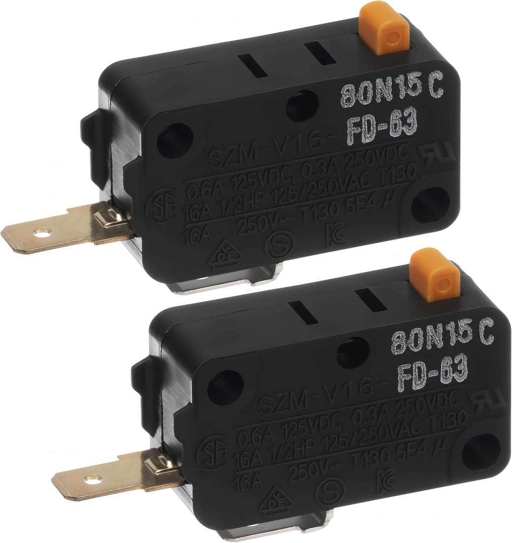 PartsBroz 3405-001034 Door Switch - Compatible With Samsung Microwave Oven Range - Replaces AP4044834 3405-000178 PS4131192 NX58H5600SS/AA MG14H3020CM ME18H704SFS ME16H702SES ME16K3000AS ME21M706BAS