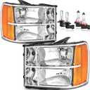 Headlights for 2007-2013 GMC Sierra 1500/07-14 Sierra 2500HD 3500HD