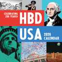 TF Publishing 2026 HBD USA-250 Years! Wall Calendar - Large Grids for Appointments and Scheduling - Vertical Monthly Wall Calendar 2026 w/Premium Matte Paper for Home & Office Organization - 12x12in