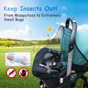 Mosquito Net for Stroller, Compatible with Doona Stroller & Car Seat, Premium Quality Machine Washable, Stoller Accessories, Breathable,Easy to Store(with a Storage Bag), Portable
