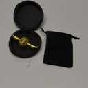 Gold Sphere Fidget Spinner Toy for Adults Kids, Magic Orb Hand Finger Spinners Toy, Cool Metal Fidget Toys EDC Fingertip Gyro, Desk Toy Fidgeting Novelty Gift for Boys Girls(Gold)