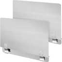 2 Packs Stainless Steel Fryer Splash Guard Commercial Splatter Guard Side Stove Splash Guard for Stop Oil from Splattering (20-1/2" W x 9" H)