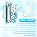WR71X10761 Fridge Shelf Trim (Clear), Compatible with GE Refrigerator Freezer Door Bin/Door Shelf Replacement Shelves Trim Part WR71X10289 Insert Module for various General Electric fridge Accessories