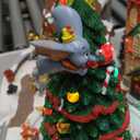 MOMENTS IN TIME Animated Disney Holiday Town Scene 10.5 Christmas Tree Christmas Village, LED Lights, Music & Motion Handcrafted Polyresin Village Power Adapter Included