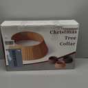 36in Large Christmas Tree Collar - Wicker Woven Tree Collars for Artificial Trees - Handmade Rattan Rustic Farmhouse Basket for Tree Base Cover with Cord Cut-Out for 7.5ft 8ft 9ft 10ft Trees (Natural)