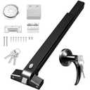 Zonon 1 Set Push Bar Panic Exit Device 31" with Lever Handle, Black
