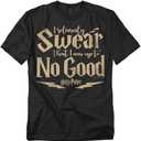 Popfunk Men's Harry Potter Up to No Good T-Shirt (Large, Black)
