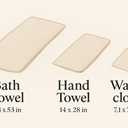 Highly Absorbent Organic Cotton Washcloths, Soft & Durable Face Towels, Made in Japan, Oeko-Tex Class 1 Certified, 13.8 x 13.8 inch, Ivory, Pack of 4 Proof of Purity