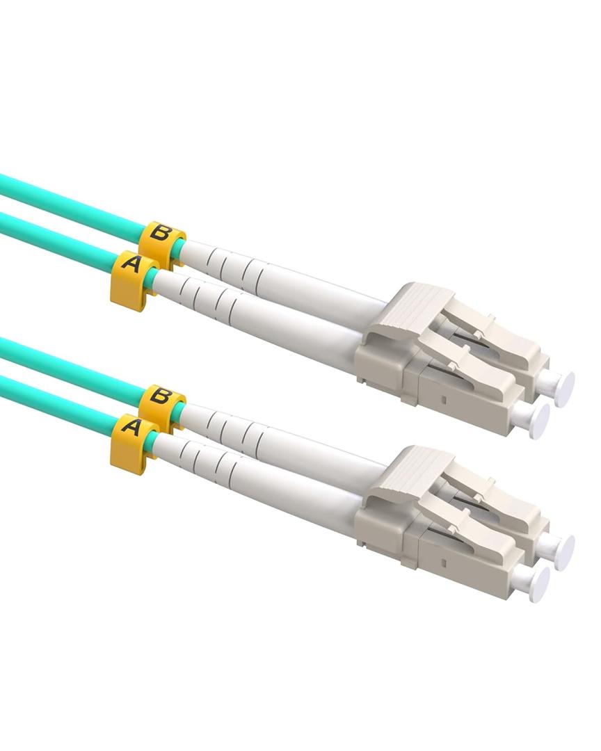 LC to LC Fiber Patch Cable, 10G /40G OM3 Fiber Optical Patch Cables Multimode Duplex 50/125 LSZH (10M, OM3)