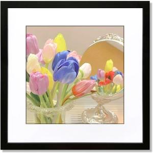 19x19 Black Picture Frame Mat for 15x15 Photo Wall Mounting Poster Frame-1pcs