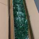 Juegoal 6 ft Pre-Lit Optical Fiber Christmas Artificial Tree, RGB Color Changing LED Lights, Snowflakes & Top Star, Fake Xmas Tree with Metal Legs (Green)