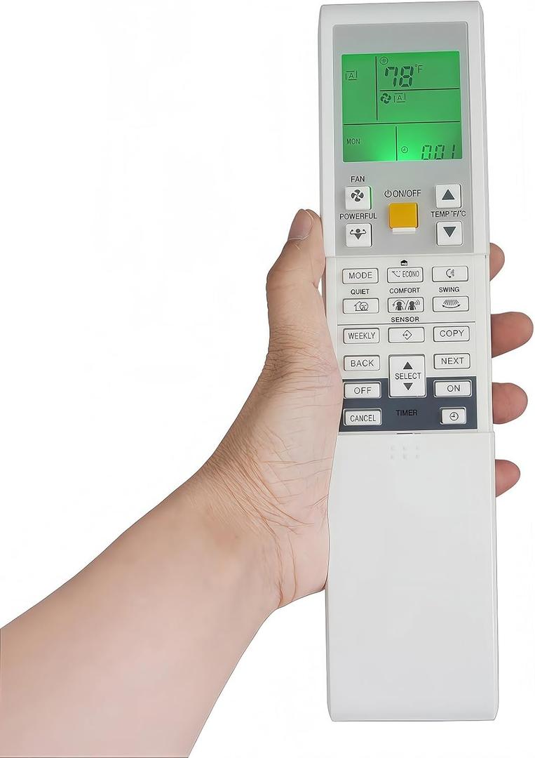 Replacement Remote Control for Daikin FTXS15LVJU FTXS12LVJU FTXS09LVJU FTXL15QMVJU FTXL12QMVJU FTXL09QMVJU ARC452A3 Room Air Conditioner