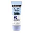 Neutrogena Ultra Sheer Dry-Touch Sunscreen Lotion SPF 70, Broad Spectrum, Water Resistant 80 Min, Oil-Free, Oxybenzone-Free, Non-Comedogenic, Matte Finish, Body Sunscreen, Travel Size 3 Fl Oz