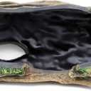 JIHAQUA Aquarium Resin Bark Terrarium Decor, Lizard, Snake or Reptile Hide,Lizard, Spider and Aquarium Fish Hide Cave (Large Bark B)