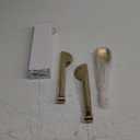 LIANYU Gold Serving Utensils Set of 8, Stainless Steel Serving Spoons, Slotted Spoons, Serving Forks, Metal Tongs for Kitchen Buffet Party Banquet Entertaining, Mirror Finished, Dishwasher Safe