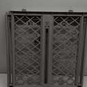 MYPET North States Paws Portable Pet Gate: 26-40" Wide. Pressure Mount. No Tools Needed. Made in USA. Dog Gate 23" Tall, Expandable, Durable Dog Gates for Doorways, Fieldstone Gray