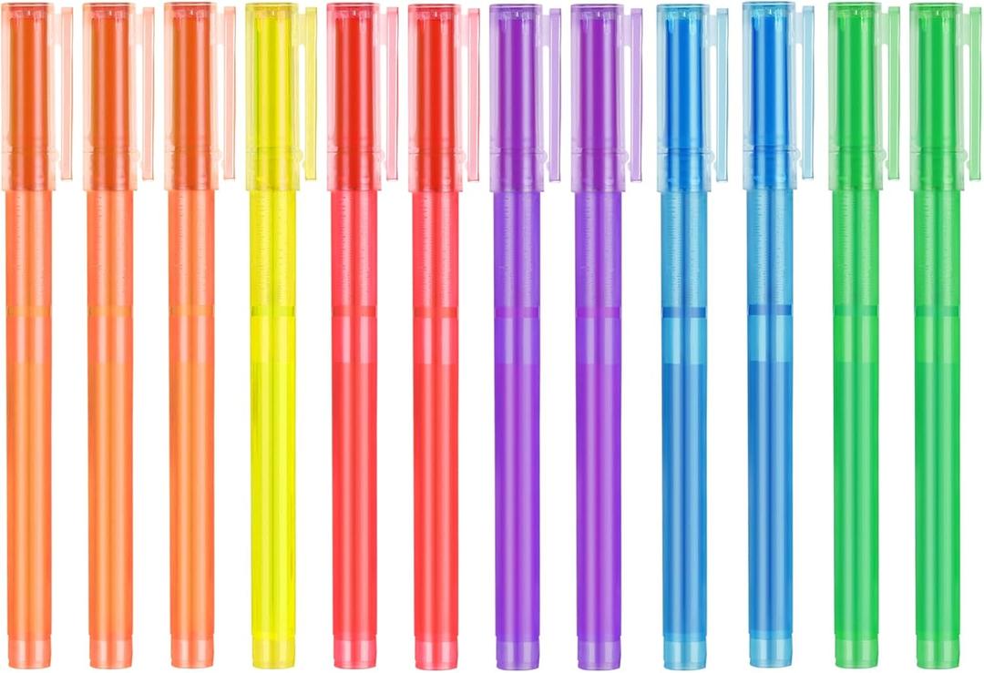 2 x Pastel Highlighters - 12 Pack Multi Colored, Fast-Dry Bible Journaling Markers, Non-Bleed Pastel Highlighters for School, Office & Study Supplies