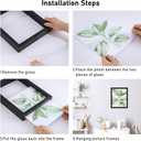 CORE ART 12x18 Floating Picture Frame 2 Pack, Black