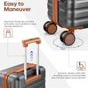 UKEIN Luggage Sets 3Piece, Carry On Luggage 20in Suitcase Set With Backpack