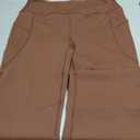 28" Inseam Women's Bootcut Yoga Pants Long Bootleg High-Waisted Flare Pants with Pockets(Coffee Brown, 28-L)