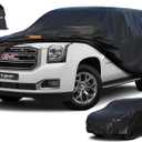 Kayme 7 Layers SUV Car Cover Custom Fit for GMC Yukon (1995-2025) Waterproof All Weather for Automobiles, Outdoor Full Cover Rain Sun UV Protection.