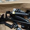 VIVO Triple Pneumatic Monitor Mount for 3 Screens up to 32 inches, Fully Adjustable, Heavy Duty Desk Stand with C-Clamp Grommet, Black, STAND-V300G