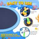 Splash Pad for Kids and Dogs, 87'' Extra Large Splash Pad for Toddlers 1-3 and Kids Ages 4-8, Non Slip Thicken Sprinkler Dog Pool Summer Outdoor Water Toys for Backyard
