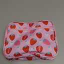 mibasies Kids Lunch Box for Girls Toddler, Insulated and Reusable Lunch Bag for School, Assorted Strawberry - Pink