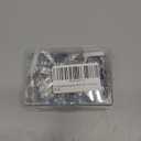 2 Pack Keyboard Fidget Keychain with Colorful LED Lights, 4-in-1 Stress Clicker Toy, Keyboard Button for Anxiety Relief,Decompression Toy for Adults ((Black+White) Transparent)