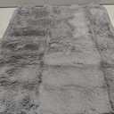 OstepDecor Faux Fur Couch Cover, Soft Plush Couch Covers for Sofa, Fuzzy Cozy Bubble Sofa Covers Washable, Pet Friendly Couch Protectors for Dogs, Dog Mat for Couches and Sofas (35.4" x 70.9", Grey)