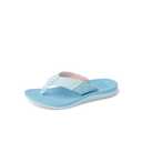 REEF Girls' Santa Ana Flip Flop, Super Soft and Supportive Footbed, High Grip Outsole, Water Friendly, Vintage Indigo, 2