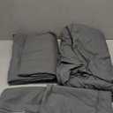 SONORO KATE Bed Sheet Set Super Soft Microfiber 1800 Thread Count Luxury Egyptian Sheets 16-Inch Deep Pocket Wrinkle and Hypoallergenic-4 Piece(Queen Dark Grey)