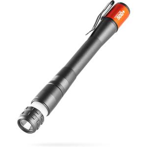 NEBO Inspector 500+ Flex Pen Light | 500 Lumens, 8 Light Modes, Rechargeable LED Flashlight & 360 Degree Area Lighting, Magnetic Base, IPX7 Waterproof, Pocket Size for EDC, Includes USB Charging Cable