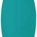 Basic Plain Teal One Solid Colored Throw Pillow, 18x18