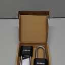 DELSWIN Combination Lock Outdoor Padlock - Weatherproof Extended 2-1/2 in. Long Shackle Combination Padlock for Gate, Shed, Trailers, and Sports Lockers(Black,2Pcs)