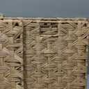 Large Wicker Storage Basket with Lid, 27.7 Gallon (105L), Natural