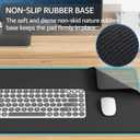 KTRIO Large Gaming Mouse Pad Desk Mat, Superior Micro-Weave Cloth for Precise Mouse Control, Non-Slip Rubber Base, Stitched Edges, Water-Resistant, for Gamer, Office & Home, 31.5" x 15.7" inches