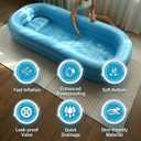 Medical Inflatable Bathtub for Elderly & Disabled, Portable Bedside Bath Tub with Electric Air Pump, Full-Body Wash Basin for Bedridden Patients, Easy-Clean Inflatable Shower Bath for Home Care