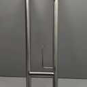 Toilet Grab Bar 30.3 Inch, YuanDe Brushed Nickel Anti-Slip Support Rail, U Shaped Flip-Up Grab Bar with Paper Holder, Stainless Steel Knurled Handicap Safety Handrails for Disabled Elderly Pregnant