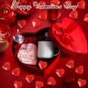Red Acrylic Heart, 120Pcs Heart Gems Reusable Love Heart Ornaments 0.9 Inch Translucent Hearts Shaped Crystal Gems for Vase Filler DIY Crafts Table Scatter Home Wedding Birthday Decorations