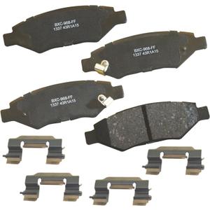 Bendix Premium SBC1337 Ceramic Rear Brake Pads for Cadillac CTS 2014-2008, SRX 2016-2010, Chevrolet Camaro 2015-2010, Saab 9-4X 2011