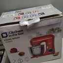 Kitchen in the box Stand Mixer, 5QT Two bowls Electric Food Mixer, 10 Speeds 3-IN-1 Kitchen Mixer for Daily Use with Egg Whisk,Dough Hook,Flat Beater (Black, 5QT)